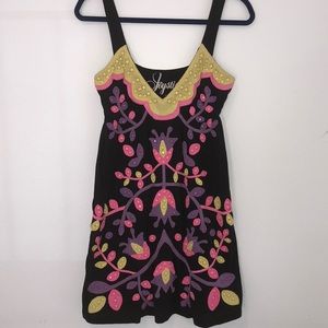 Joystick embroidered and beaded dress